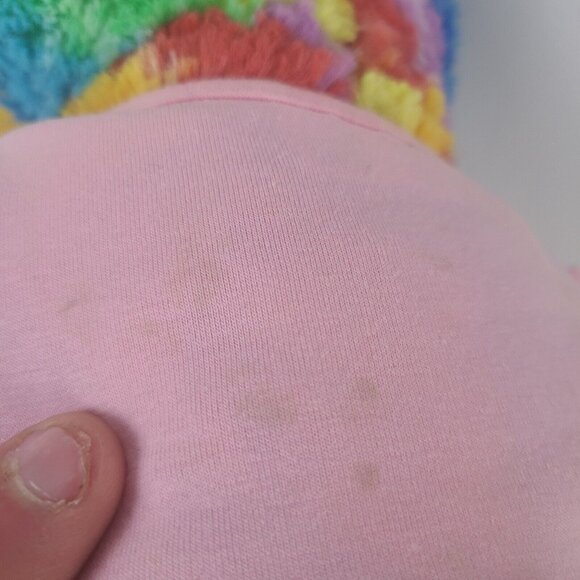 Build A Bear Rainbow Striped Rainbow Peace Sign Teddy Bear Stuffed Plush Florida - Picture 4 of 8